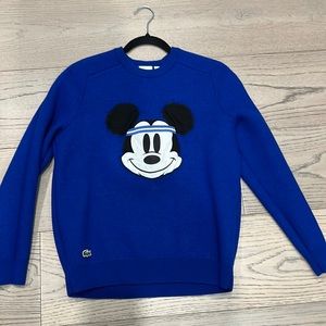 mickey x lacoste warm sweater